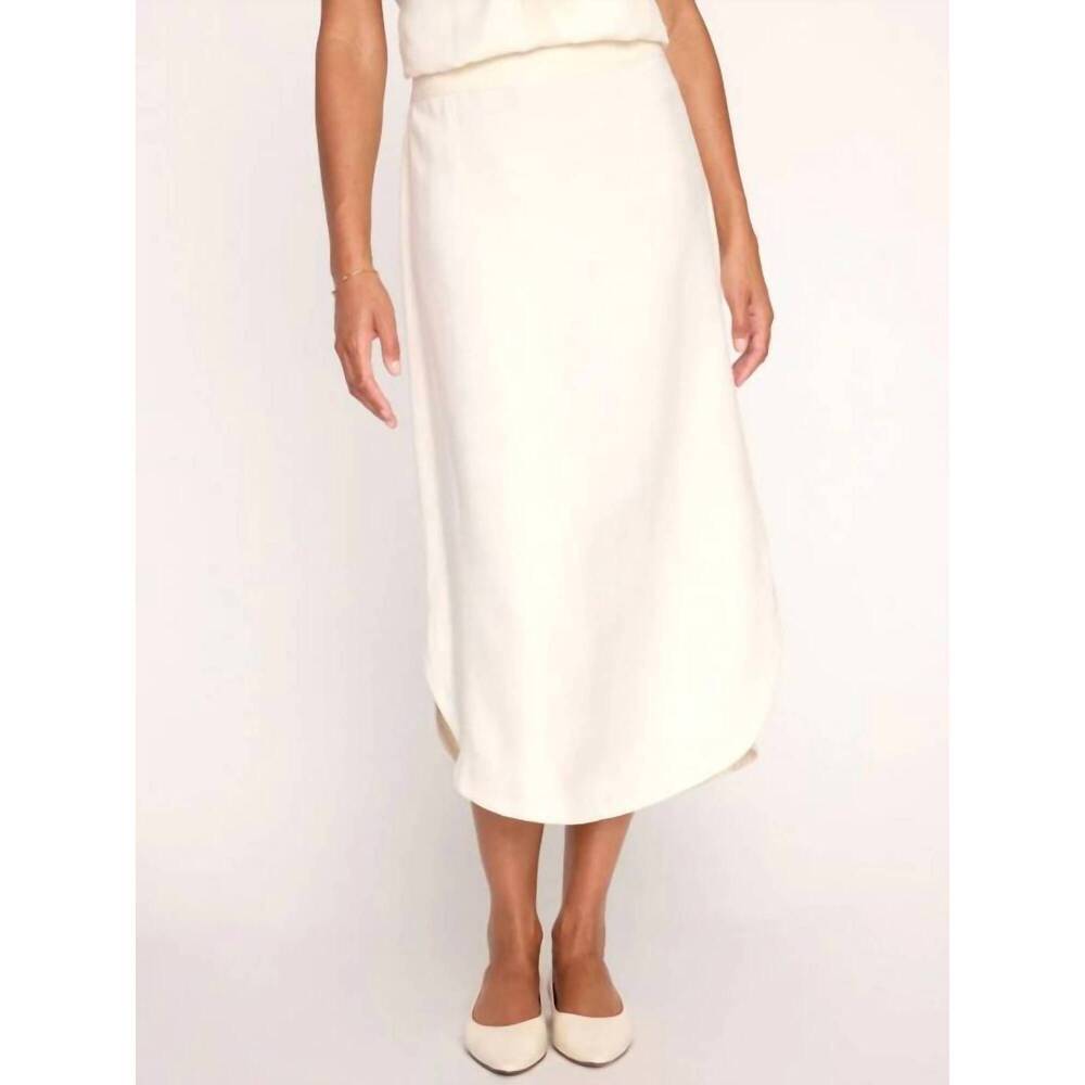 NEW BROCHU WALKER cabas midi skirt in calico